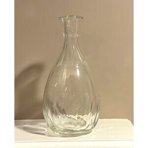 Vintage Clear Glass Vase / Decanter, Art Deco, Regency, Home Bar